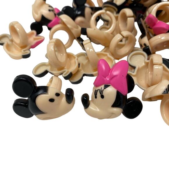 Bulk Mickey Mouse and Minnie Mouse cupcake topper rings Lot of 48 - Picture 1 of 2